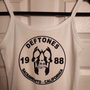 Deftones Tank top skull self titled 1988 sacramento numetal shirt y2k slipkn…